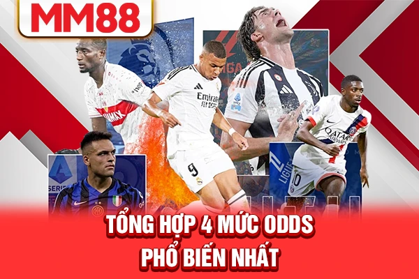 Tổng hợp 4 mức odds phổ biến nhất